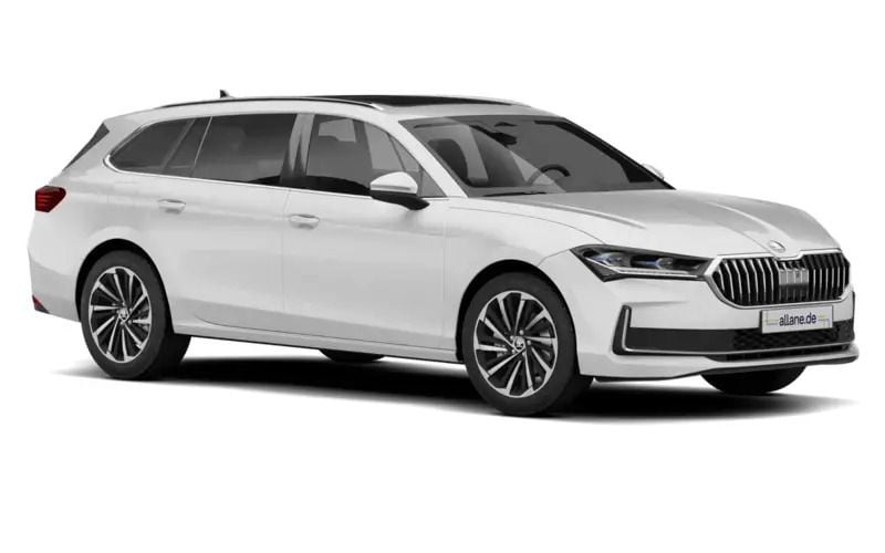 Moonweiss metallic Neu 2024 Skoda Superb SportLine Kombi | 40.450 € (Superpreis) - Bild 1/4