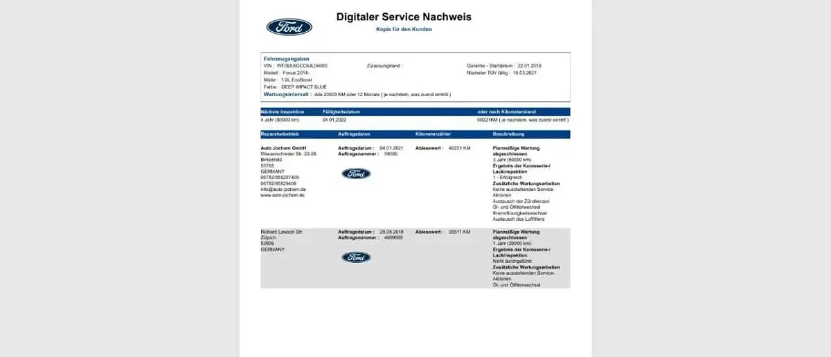 Gebraucht Ford Focus Titanium 125 PS (91 kW) 2018 Blau Kombi