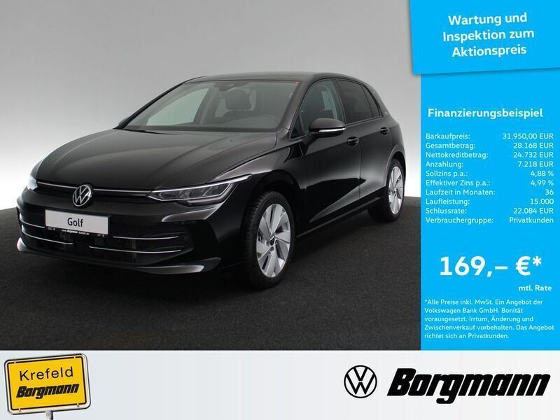 Schwarz / grenadillschwarz Gebraucht 2024 VW Golf VIII Goal Limousine | 31.950 € (Superpreis) - Bild 1/4
