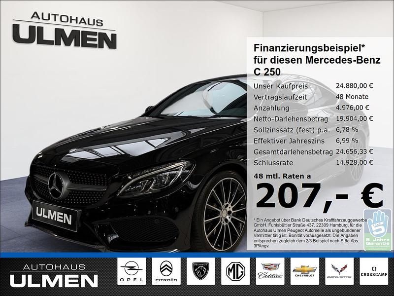 Gebraucht Mercedes C250 204 PS (150 kW) 2015 Schwarz Coupé