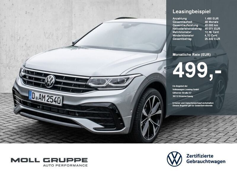 Pyritsilber metallic Gebraucht 2025 VW Tiguan Allspace R-line SUV | 46.500 € (Fairer Preis) - Bild 1/4