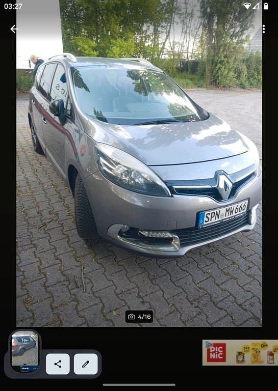 Gebraucht Renault Grand Scénic III Bose Edition 131 PS (96 kW) 2013 Grau Van / Kleinbus