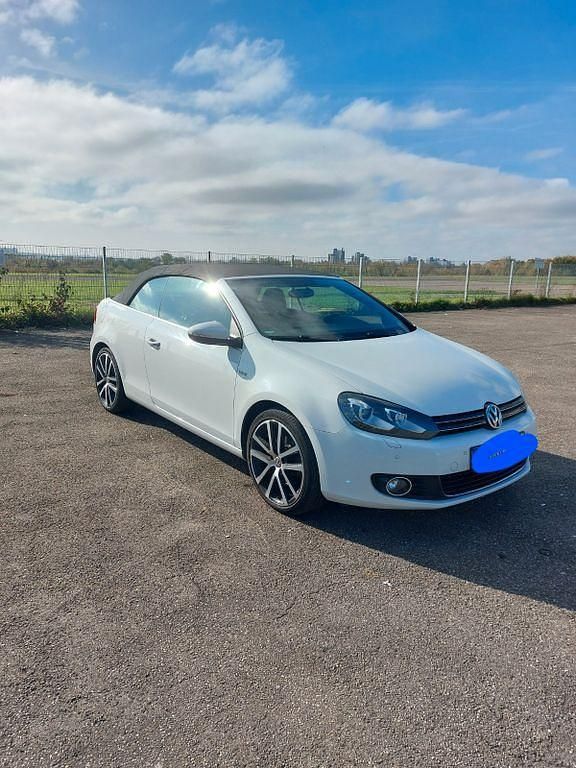 Weiß Gebraucht 2014 VW Golf Cabriolet LOUNGE Cabrio | 15.750 € - Bild 1/4