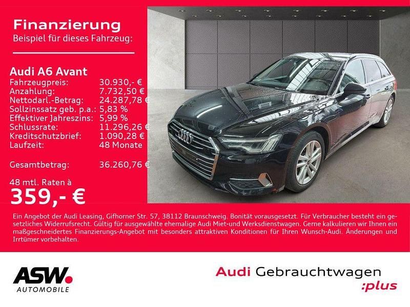 Mythosschwarz metallic Gebraucht 2022 Audi A6 Sport Kombi | 30.930 € (Guter Preis) - Bild 1/4