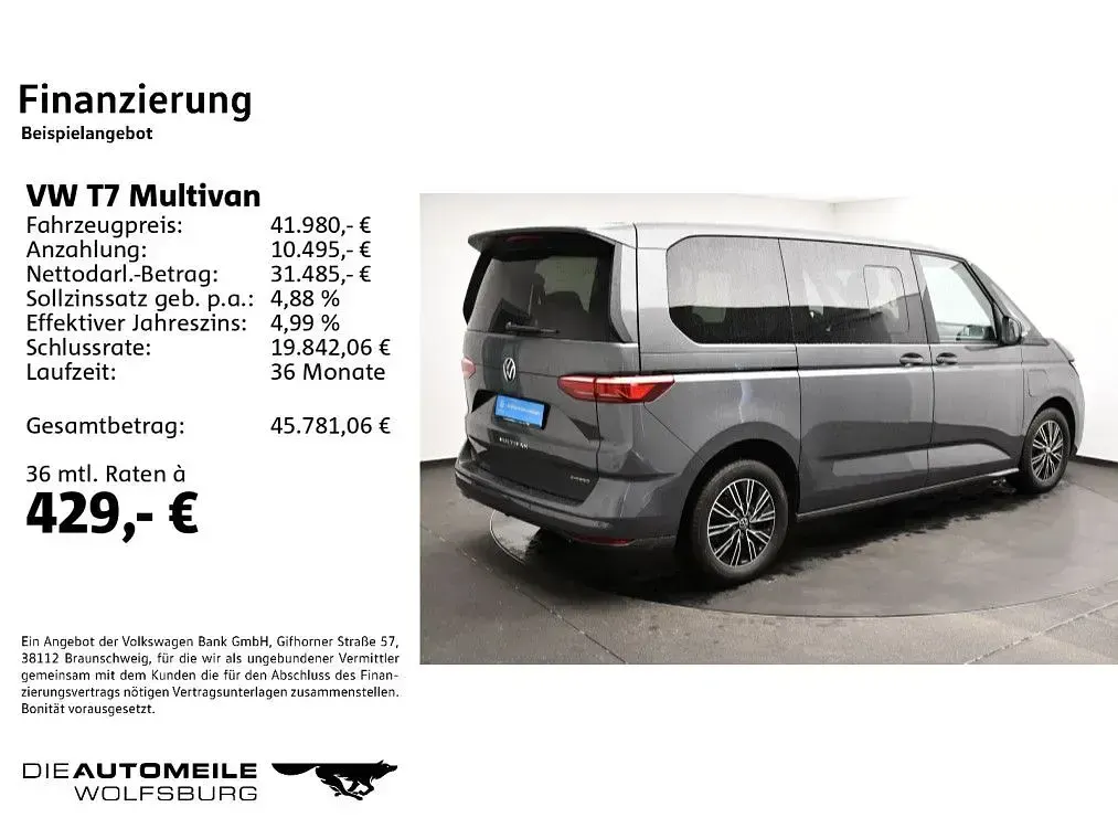 Käytetty VW Multivan Life 150 HP (110 kW) 2022 Harmaa Tila-auto