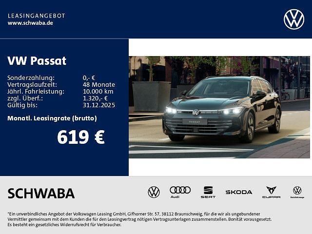 Schwarz Neu 2025 VW Passat Business Limousine | 50.490 € (Teuer) - Bild 1/4