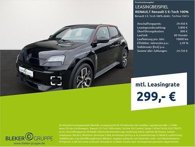 Blackpearl schwarz Gebraucht 2024 Renault R5 Komfort Kleinwagen | 29.450 € (Guter Preis) - Bild 1/3