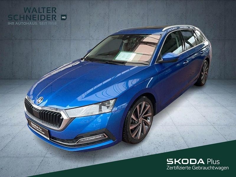 Raceblau metallic (metallic) Gebraucht 2021 Skoda Octavia Style Kombi | 23.250 € (Fairer Preis) - Bild 1/4