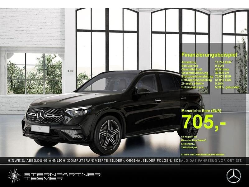 Obsidianschwarz metallic Neu 2025 Mercedes GLC220 AMG SUV | 74.506 € (Etwas zu teuer) - Bild 1/3
