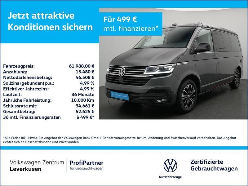 Grau Gebraucht 2021 VW California Edition Van | 61.988 € (Superpreis) - Bild 1/4