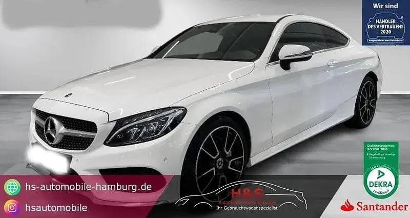Polarweiss unilack Gebraucht 2018 Mercedes C180 AMG line Coupé | 27.800 € (Fairer Preis) - Bild 1/4