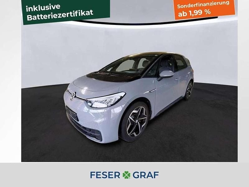 Mondsteingrau schwarz Gebraucht 2022 VW ID.3 Pro Performance Kleinwagen | 22.440 € (Superpreis) - Bild 1/4