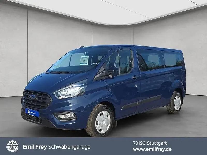 Blau Gebraucht 2021 Ford Transit Custom Trend Kombi | 27.900 € (Teuer) - Bild 1/4