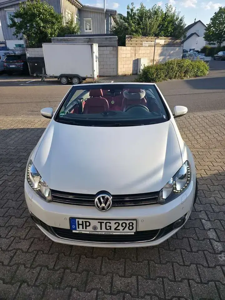 Gebraucht VW Golf Cabriolet 105 PS (77 kW) 2012 Weiß Cabrio