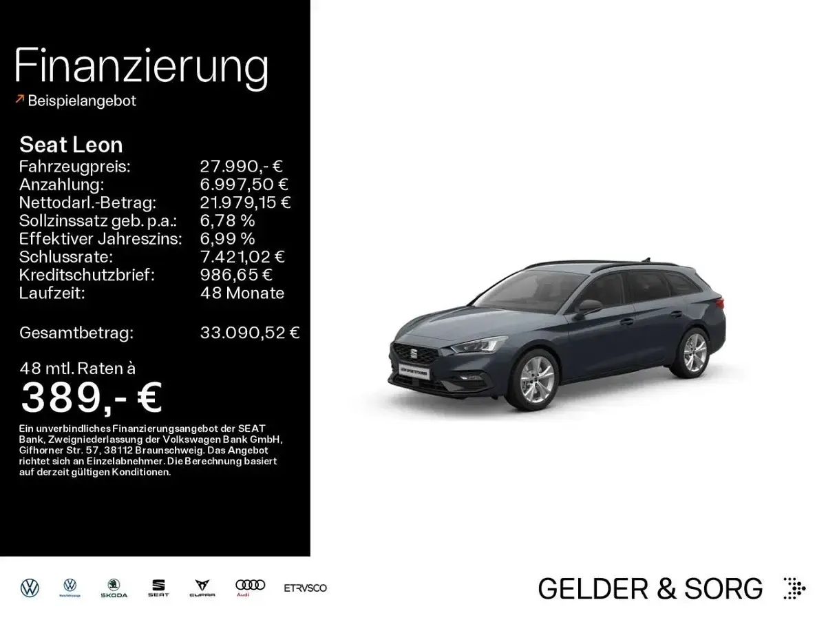 Usata Seat Leon FR 150 CV (110 kW) 2025 Grigio Station wagon