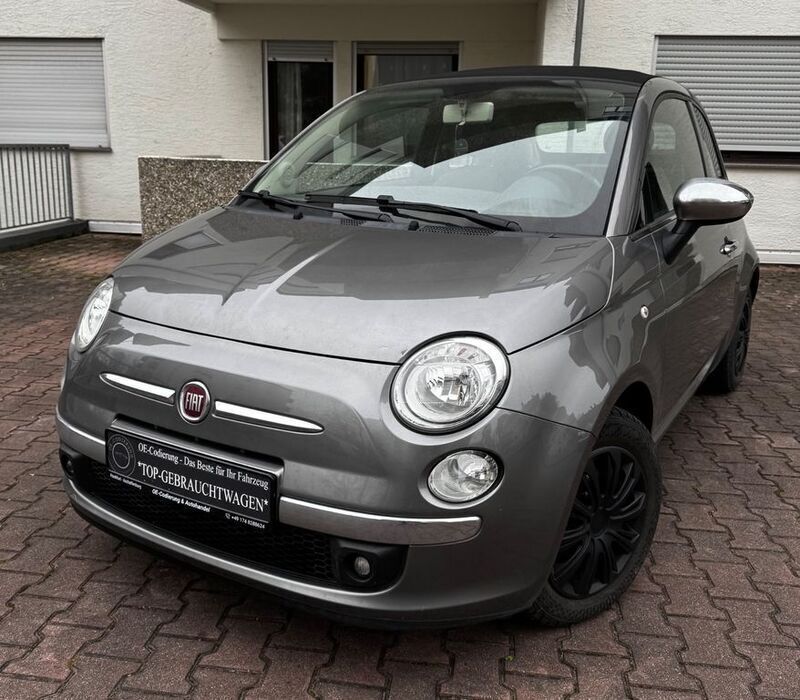Grau Gebraucht 2013 Fiat 500 Lounge Cabrio | 5.990 € (Guter Preis) - Bild 1/4