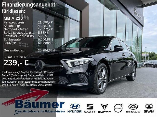 Schwarz Gebraucht 2018 Mercedes A220 Progressive Kombi | 22.980 € (Fairer Preis) - Bild 1/4