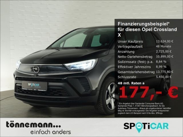 Schwarz Gebraucht 2021 Opel Crossland X Edition SUV | 13.624 € (Guter Preis) - Bild 1/3