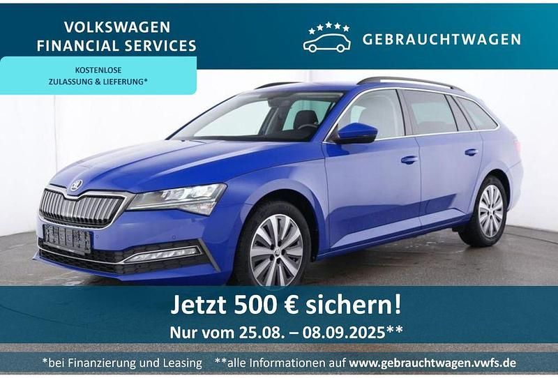 Energyblau Gebraucht 2023 Skoda Superb Ambition Kombi | 27.739 € (Superpreis) - Bild 1/4