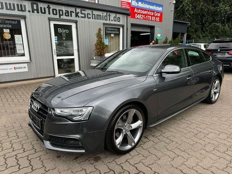 Grau Gebraucht 2015 Audi A5 Sportback S-Line Limousine | 16.999 € (Guter Preis) - Bild 1/4