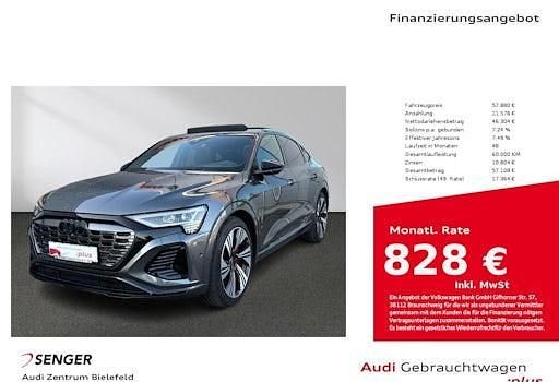 Gebraucht Audi Q8 Sportback e-tron S-Line 300 kW (408 PS) 2023 Daytonagrau perleffekt SUV