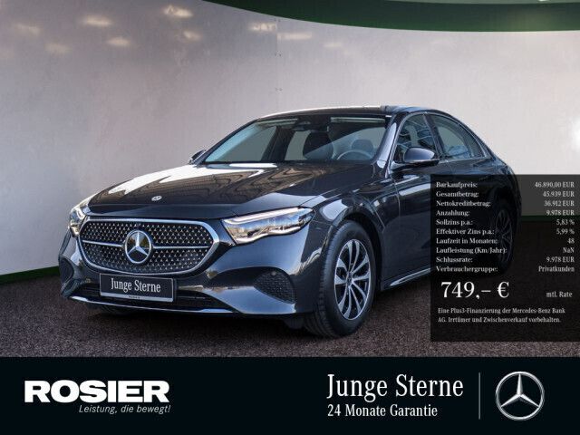Grau / graphitgrau Gebraucht 2024 Mercedes E220 Advanced Plus Limousine | 53.861 € (Fairer Preis) - Bild 1/4