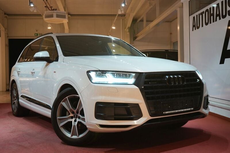 Glacier white metallic Gebraucht 2019 Audi Q7 S-Line SUV | 35.990 € (Superpreis) - Bild 1/4