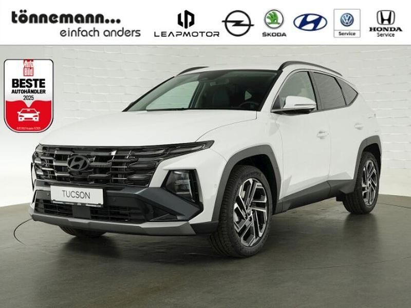 Weiss Gebraucht 2024 Hyundai Tucson Prime SUV | 35.824 € (Etwas zu teuer) - Bild 1/3