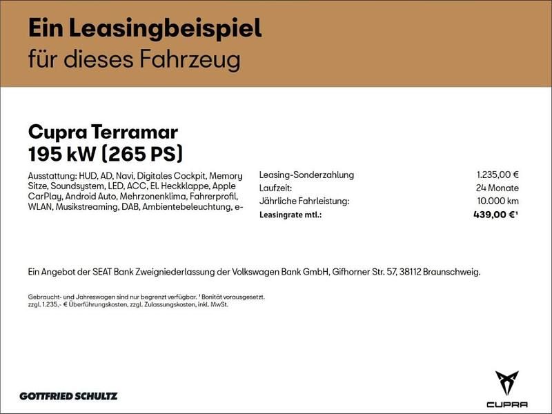 Neu Cupra Terramar VZ 265 PS (194 kW) 2025 Schwarz SUV