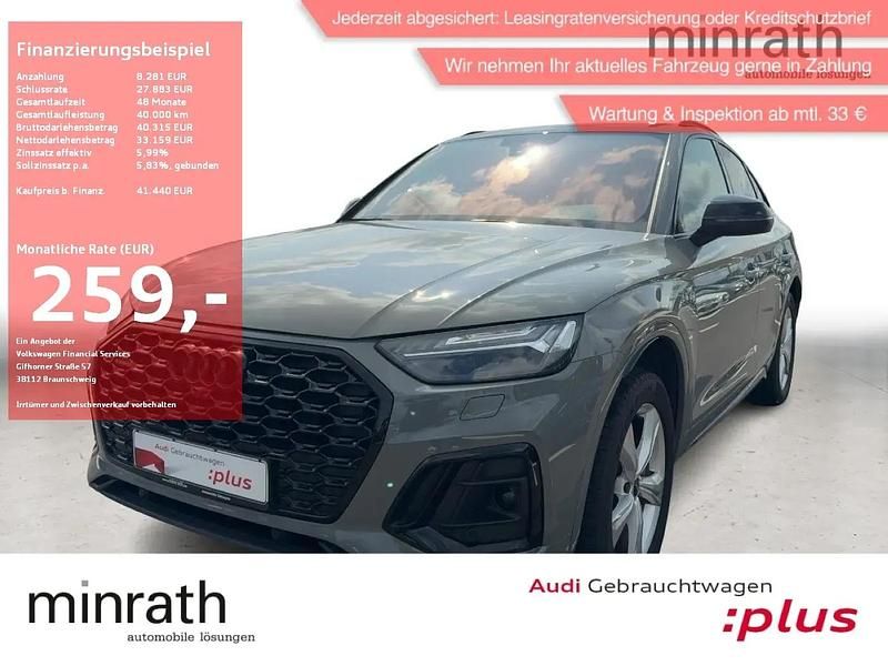 Grau Gebraucht 2021 Audi Q5 Sportback Edition .1 SUV | 41.430 € (Guter Preis) - Bild 1/4