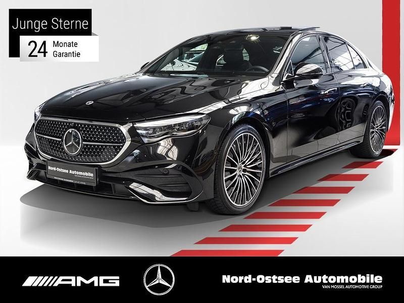 Metalliclack obsidianschwarz Gebraucht 2024 Mercedes E200 AMG Limousine | 55.490 € (Fairer Preis) - Bild 1/4