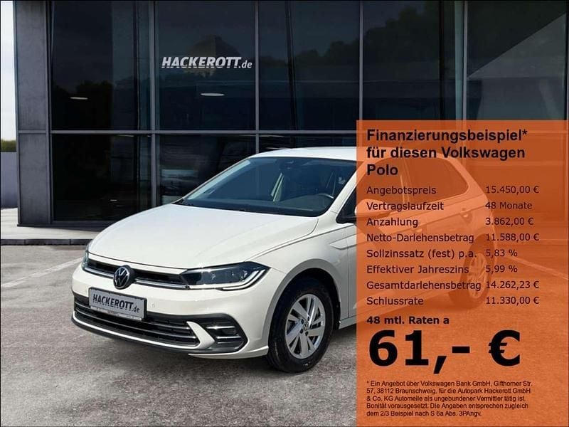 Grau Gebraucht 2022 VW Polo Style Kleinwagen | 15.450 € (Guter Preis) - Bild 1/4