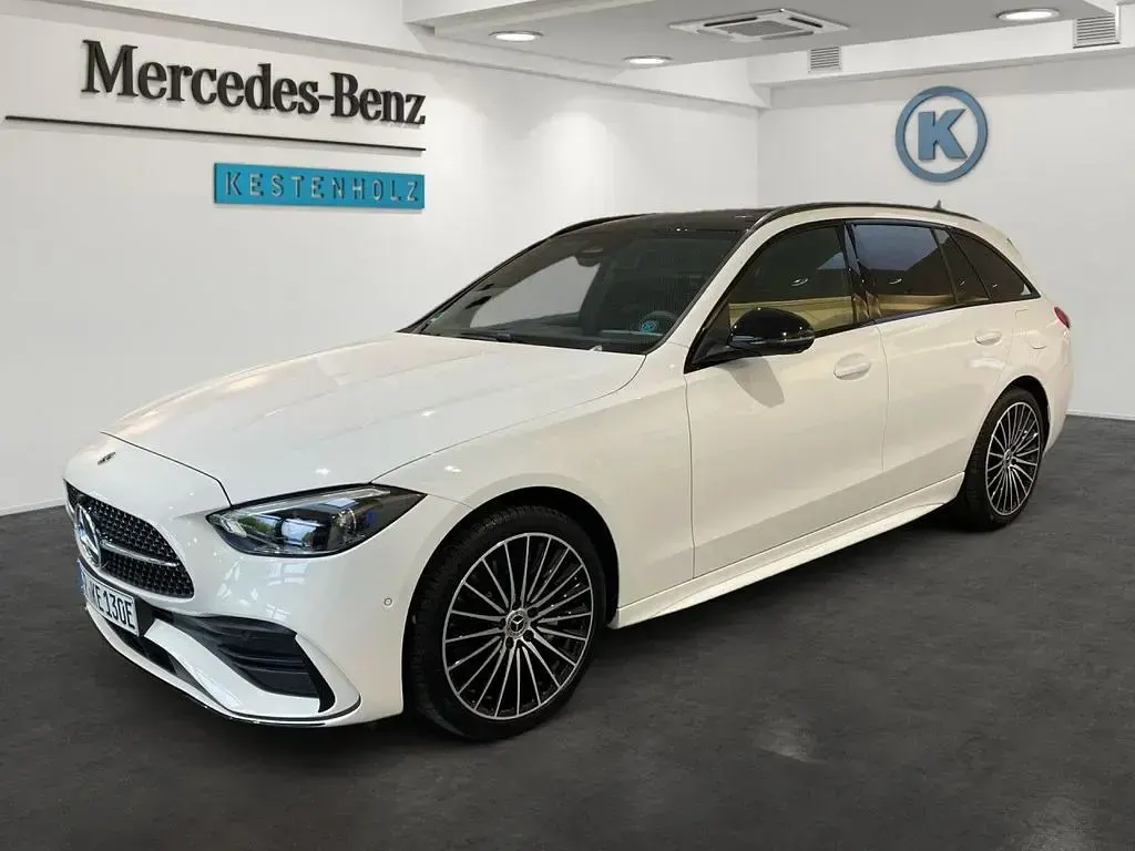Gebraucht Mercedes C300e AMG line 313 PS (230 kW) 2025 Polarweiß Kombi