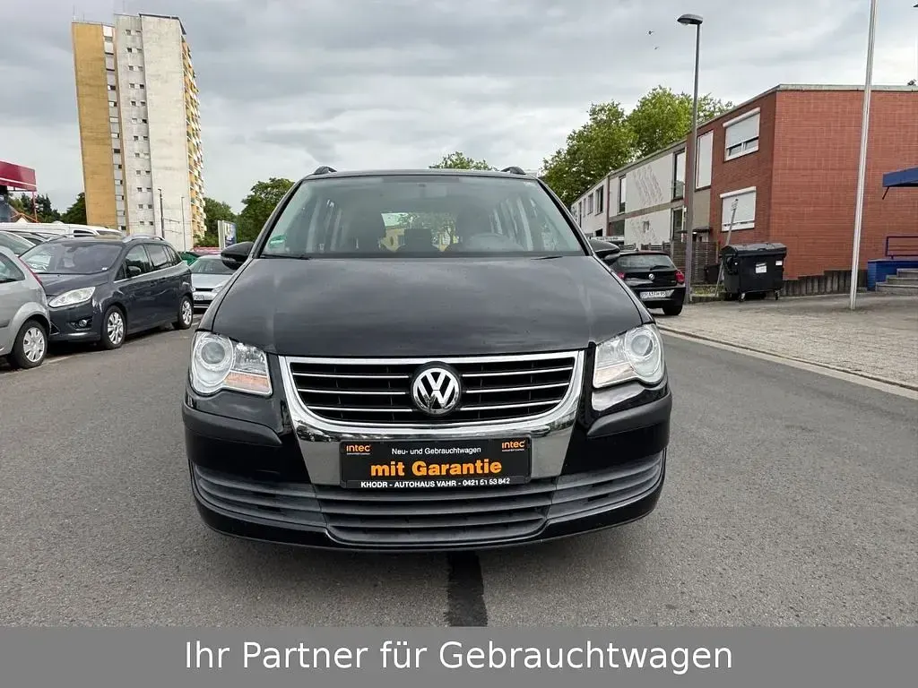 Gebraucht VW Touran Conceptline 102 PS (75 kW) 2009 Schwarz Van / Kleinbus