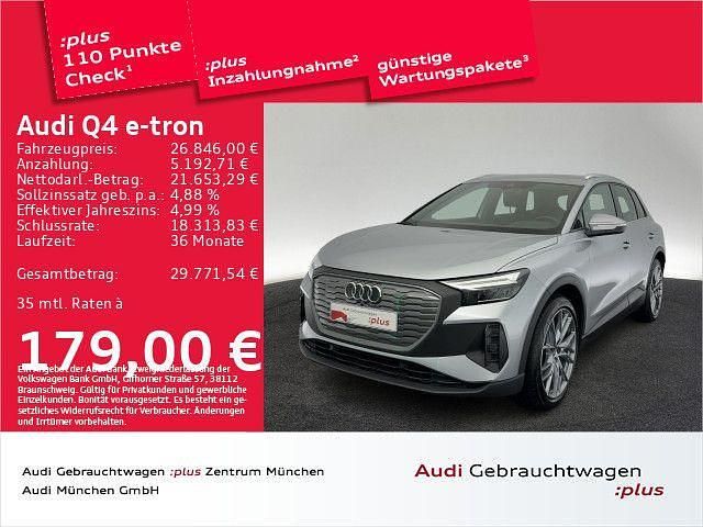 Florettsilber metallic Gebraucht 2023 Audi Q4 e-tron Comfort SUV | 26.846 € (Fairer Preis) - Bild 1/2
