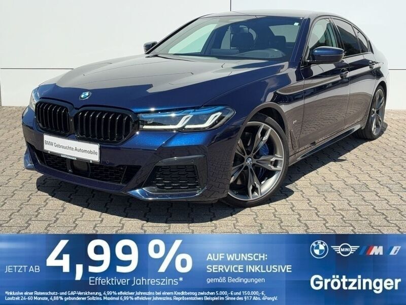 Bmw individual tansanitblau me Gebraucht 2021 BMW M550 Performance Limousine | 53.420 € (Fairer Preis) - Bild 1/4
