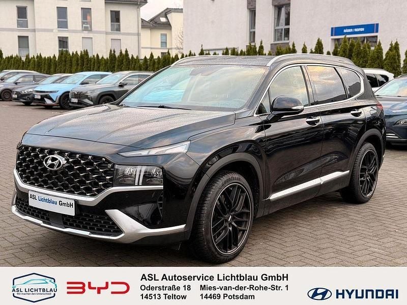 Abyss black Gebraucht 2021 Hyundai Santa Fe Prime SUV | 34.490 € (Fairer Preis) - Bild 1/4