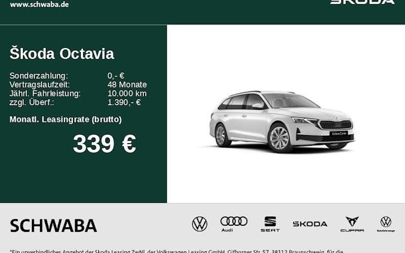 Neu Skoda Octavia Selection 150 PS (110 kW) 2026 Weiß Kombi