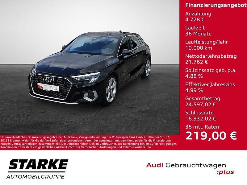 Gebraucht Audi A3 Advanced Plus 150 PS (110 kW) 2023 Mythosschwarz metallic Limousine