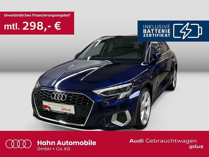 Navarrablau metallic Gebraucht 2024 Audi A3 e-tron Advanced Kleinwagen | 34.890 € - Bild 1/3