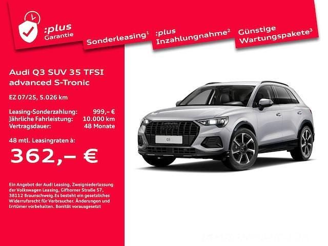 Gebraucht Audi Q3 Advanced Plus 150 PS (110 kW) 2025 Florettsilber metallic SUV