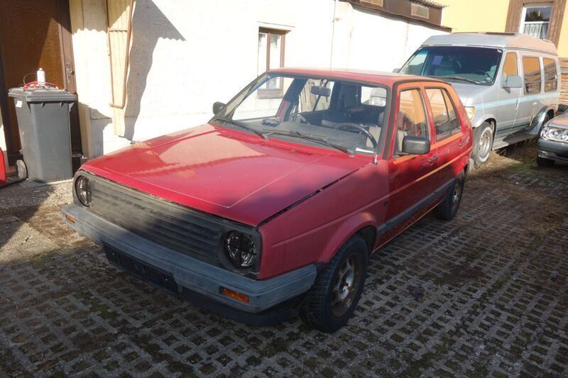 Rot Gebraucht 1989 VW Golf II Limousine | 1.499 € - Bild 1/4