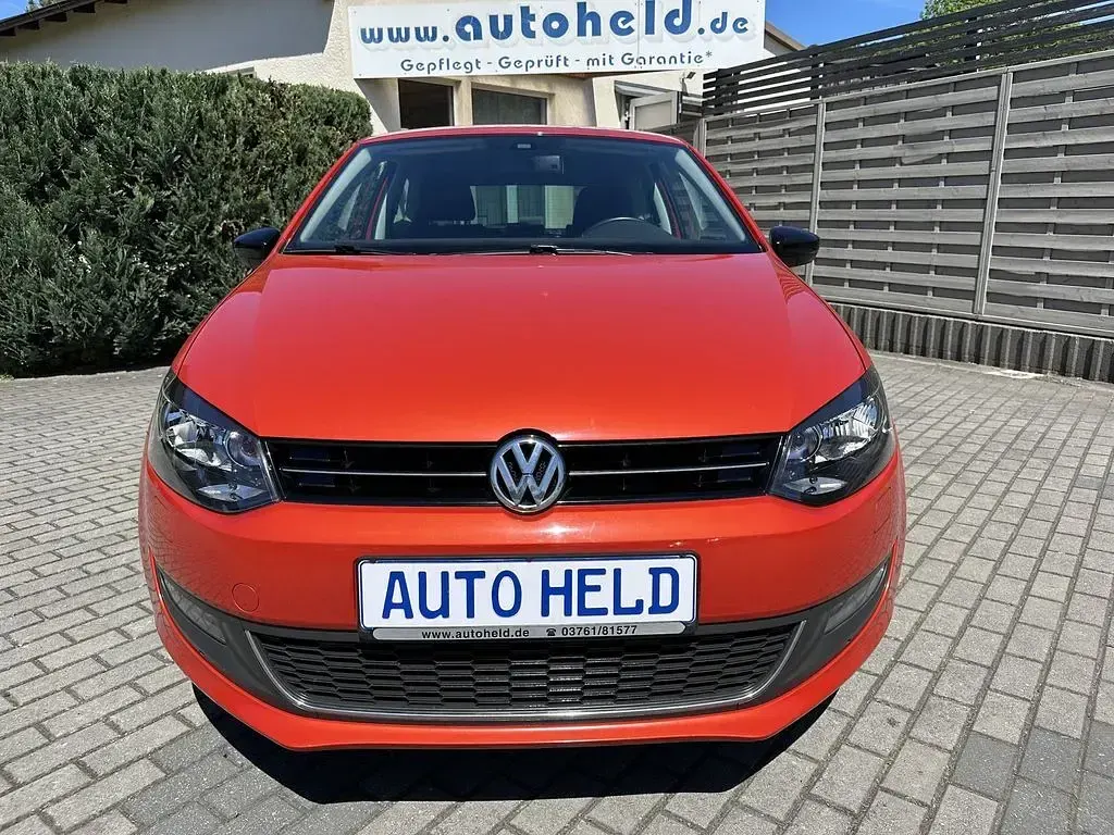 Gebraucht VW Polo Style 60 PS (44 kW) 2012 Orange Kleinwagen