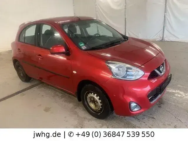 Gebraucht Nissan Micra Acenta 98 PS (72 kW) 2015 Intense red (m) (metallic) Kleinwagen