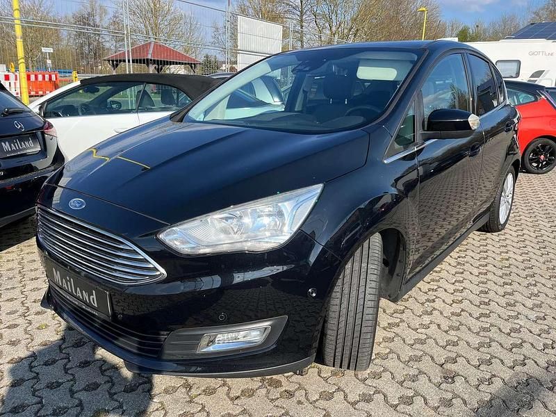 Pantherschwarz metallic Gebraucht 2015 Ford C-MAX Titanium Van / Kleinbus | 10.990 € (Teuer) - Bild 1/4