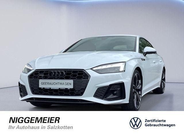 Glacier white metallic (metallic) Gebraucht 2022 Audi A5 Sportback S-Line Limousine | 30.990 € (Etwas zu teuer) - Bild 1/4