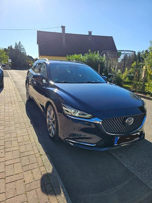 Blau Gebraucht 2018 Mazda 6 Sports-Line Kombi | 17.400 € (Fairer Preis) - Bild 1/4