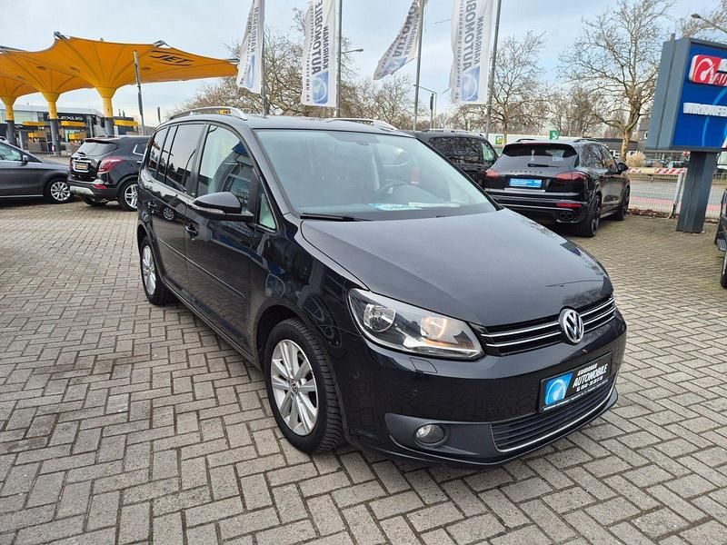 Gebraucht VW Touran Style 105 PS (77 kW) 2012 Schwarz Van / Kleinbus