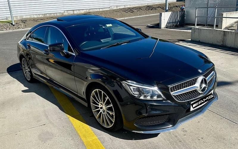 Schwarz Gebraucht 2017 Mercedes CLS220 AMG Limousine | 9.990 € - Bild 1/4