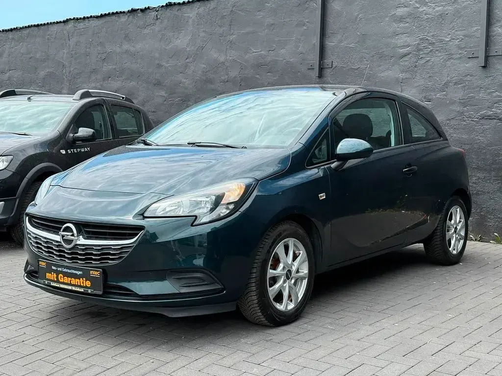 Gebraucht Opel Corsa Edition 101 PS (74 kW) 2015 Grün Kleinwagen
